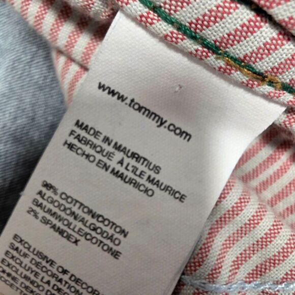 Tommy Hilfiger Spirit Crop Dark Denim Jean Size 8 - Picture 4 of 6